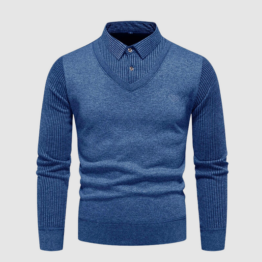 Diam | luxe comfortabele herentrui in de kleur Grijs voor heren in stijl ideaal voor de herfst.
