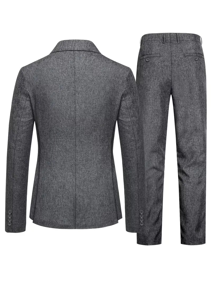 Pak met slim fit en lange mouwen
