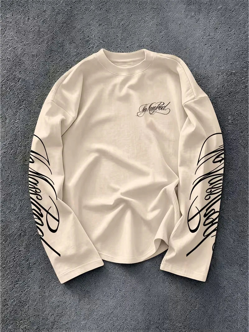 Longsleeve met geprinte tekst