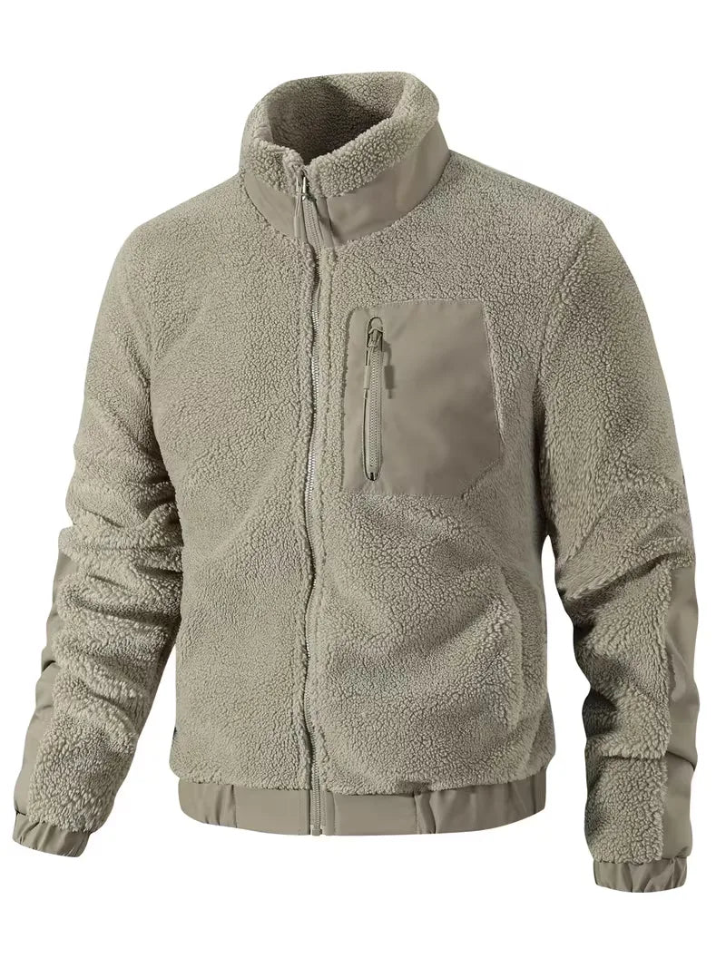 Bomberjack met fleece materiaal
