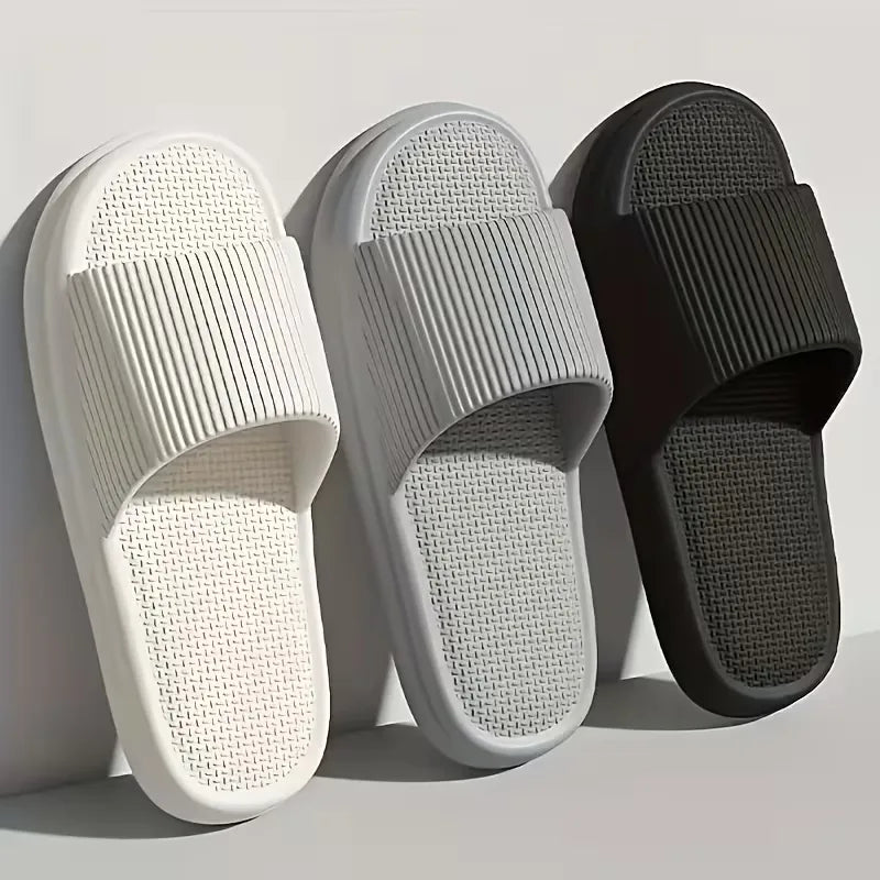 Badslippers met dikke zool