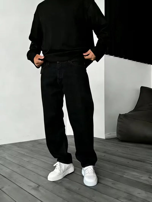 Loose fit jeans met vijf-pocket design
