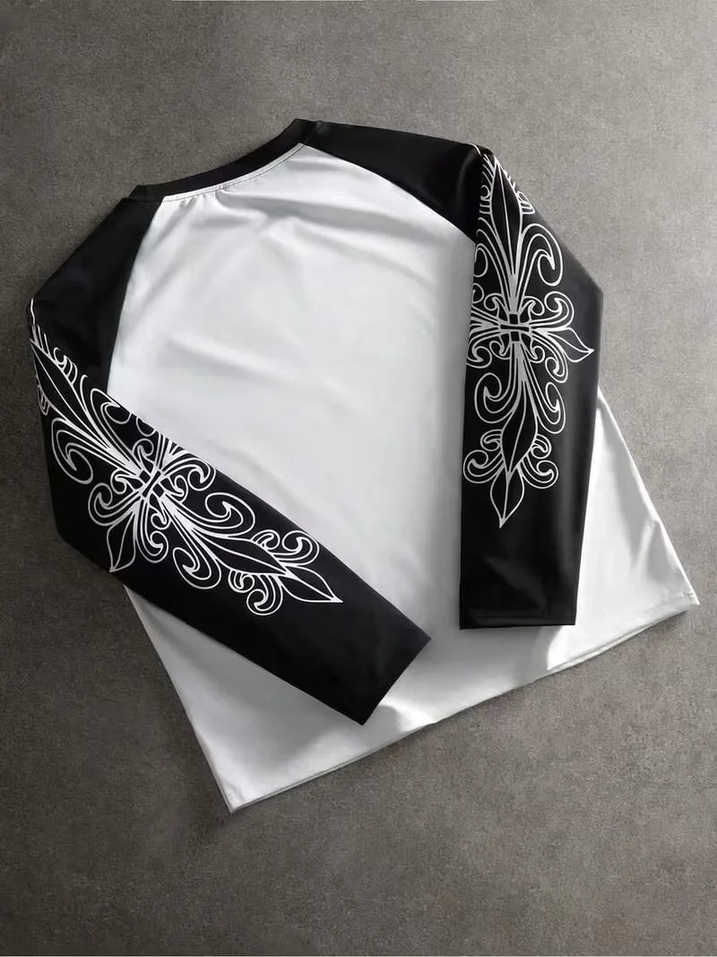 Longsleeve T-shirt met contrast