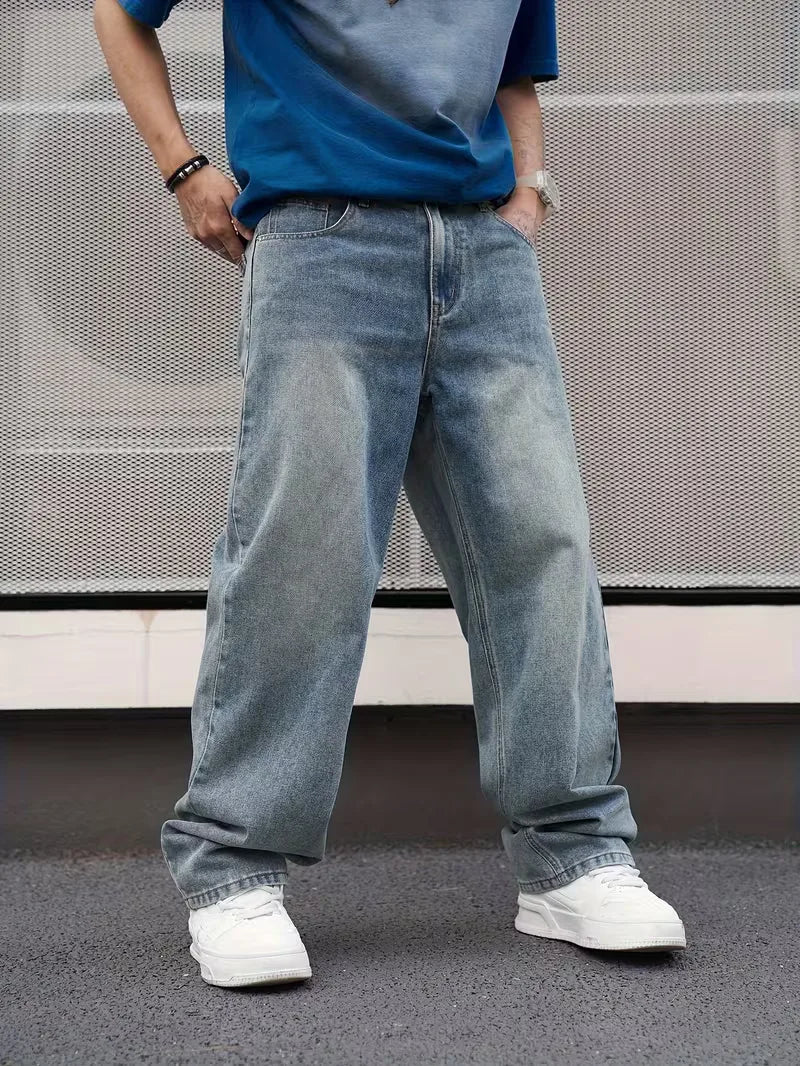 Loose fit jeans met vijf-pocket design