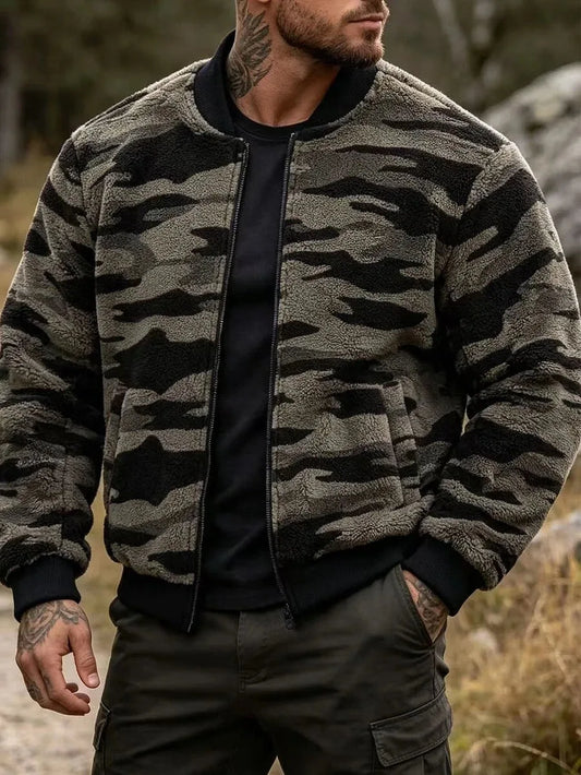 Bomberjack met camouflageprint