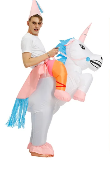 Eenhoorn Kostuum voor carnaval in de kleur 15CM - 190CM voor dames in stijl geschikt voor alle seizoenen.