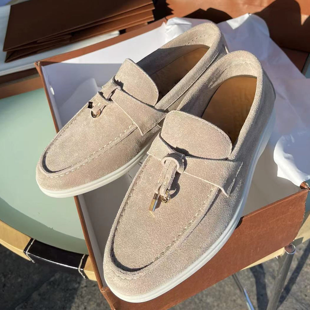 Stijlvolle Suede Dames Loafers - Elin