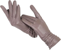 Elise | Klassieke & stijlvolle leren handschoenen in de kleur Lichtbruin voor dames in Heritage stijl ideaal voor de winter