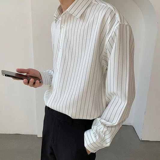 Emiel | Stijlvolle shirt in de kleur Wit voor in stijl ideaal voor de herfst.
