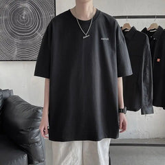 Emil | Zomerse casual T-shirt in de kleur Zwart voor heren in stijl ideaal voor de lente.