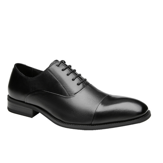 Erik | Klassieke leren schoenen in de kleur Zwart voor heren in Heritage stijl geschikt voor alle seizoenen.