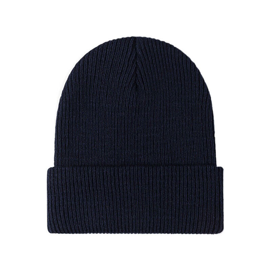 Evelien | Veelzijdige & warme gebreide beanie in de kleur Marineblauw voor dames in Lounge stijl ideaal voor de winter