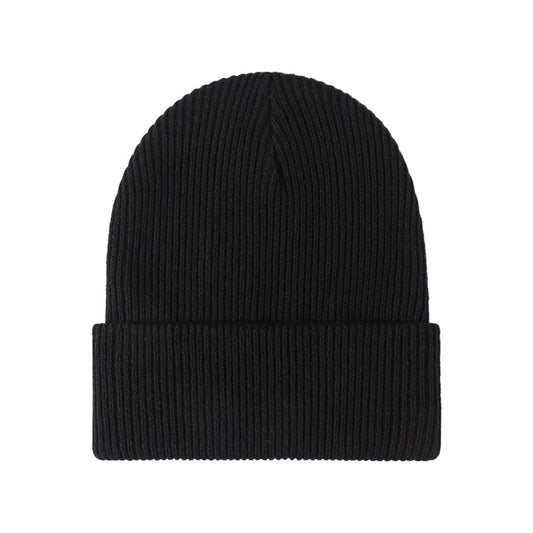 Evelien | Veelzijdige & warme gebreide beanie in de kleur Zwart voor dames in Lounge stijl ideaal voor de winter