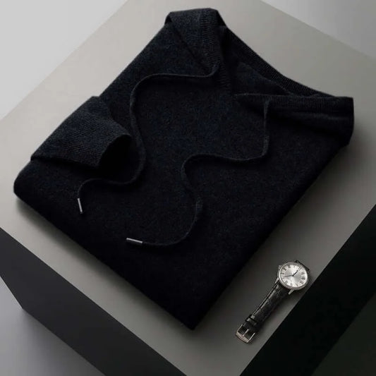 Hoodie met capuchon en ribbels