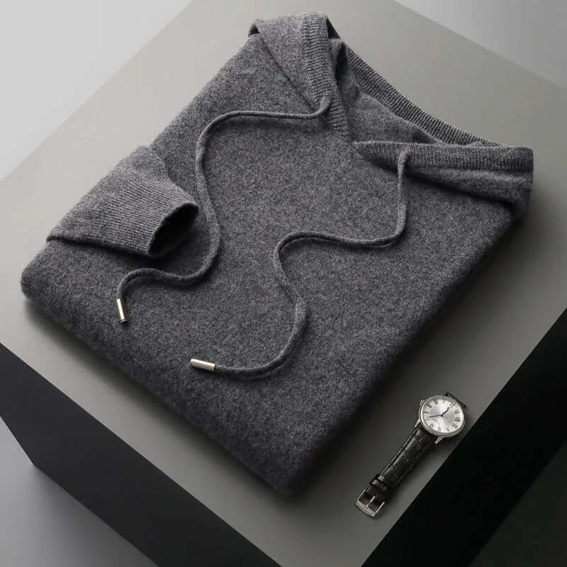 Hoodie met capuchon en ribbels