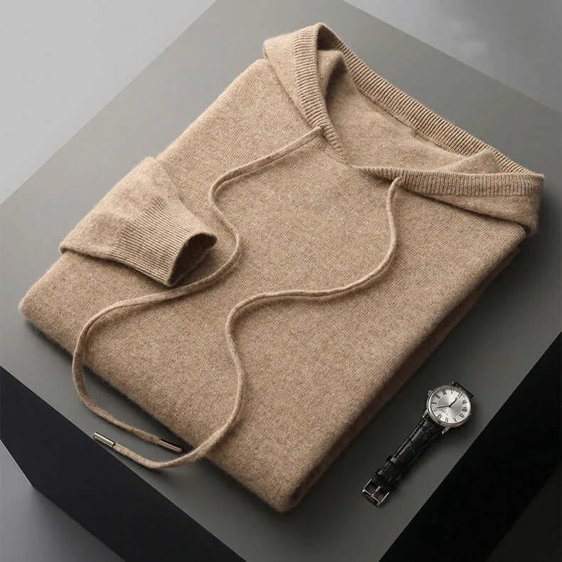 Hoodie met capuchon en ribbels