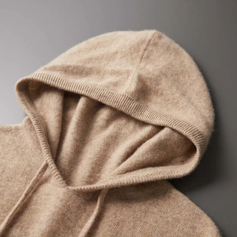 Hoodie met capuchon en ribbels