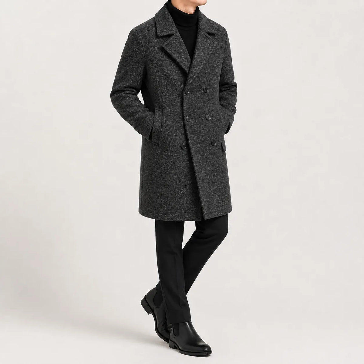 Trenchcoat met double-breasted sluiting