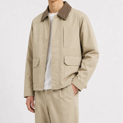 Bomberjack met corduroy kraag