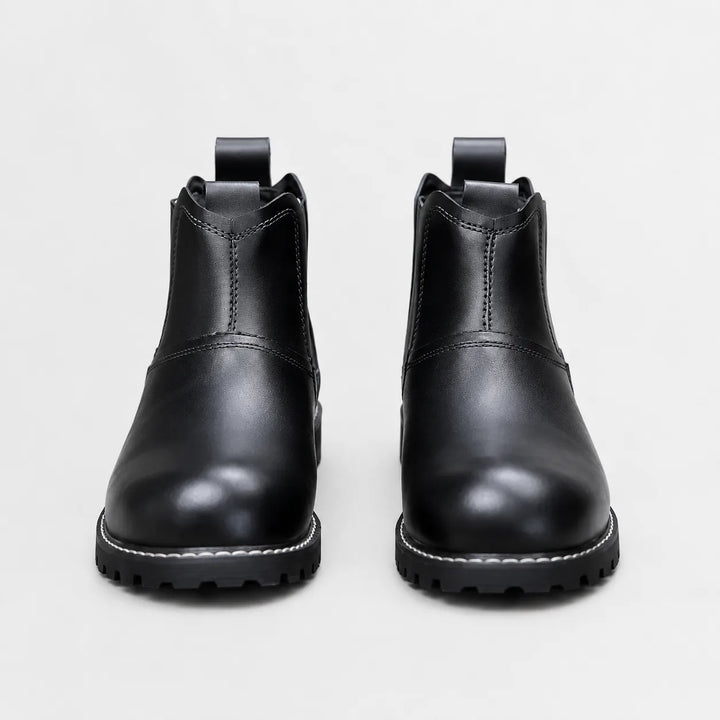 Veterschoenen boots met elastische zijpanelen