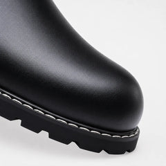 Veterschoenen boots met elastische zijpanelen