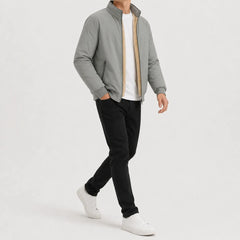Puffer jacket met fleece lining