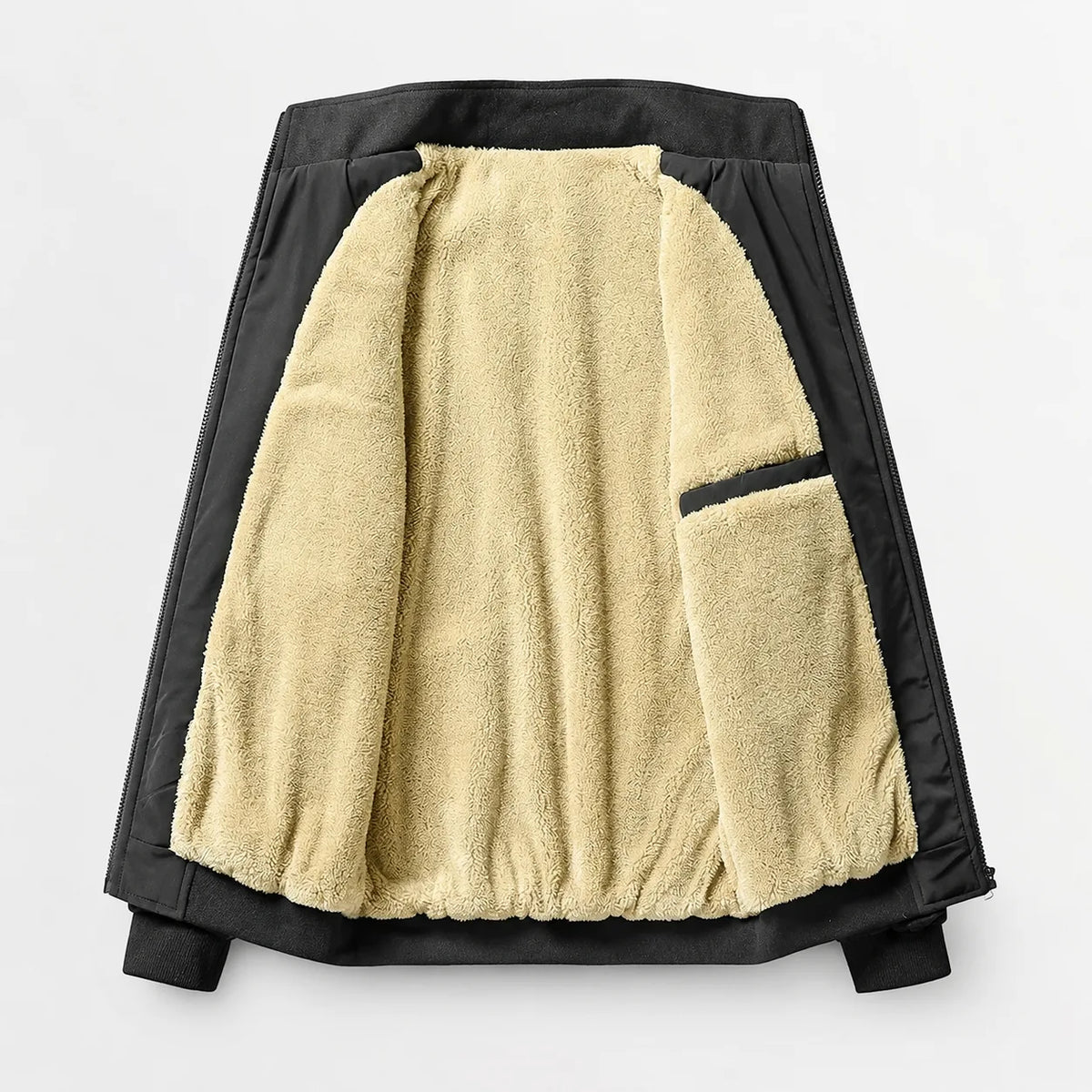 Puffer jacket met fleece lining