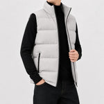 Gilet met hoge kraag en rits