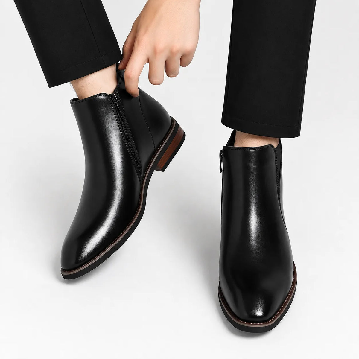 Chelsea boots met side zipper