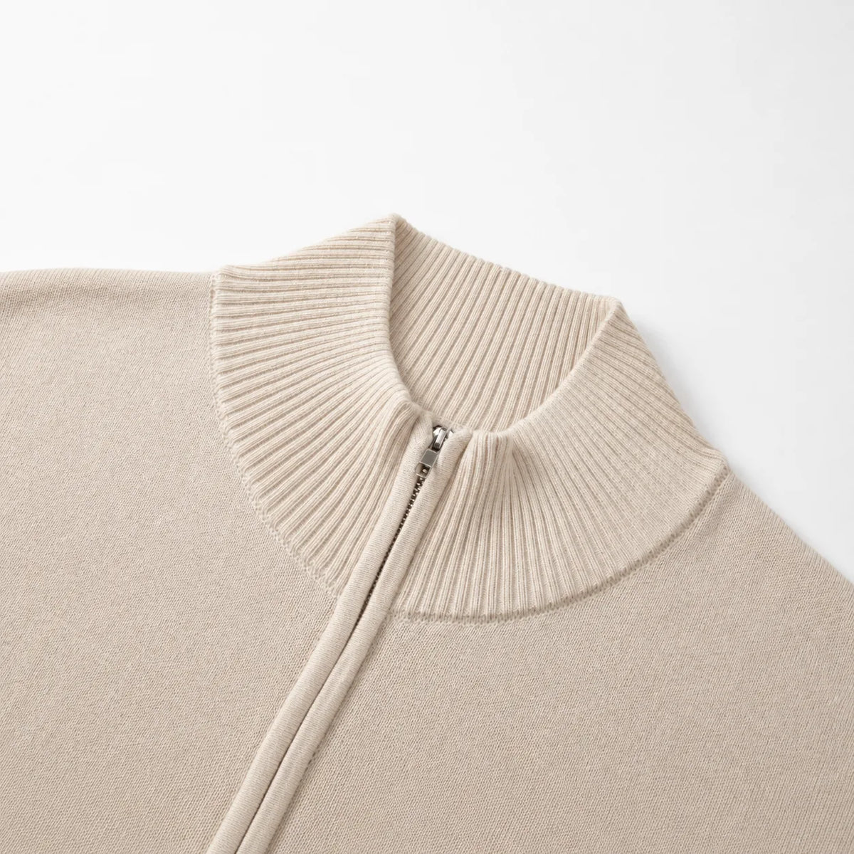 Cardigan met stand collar