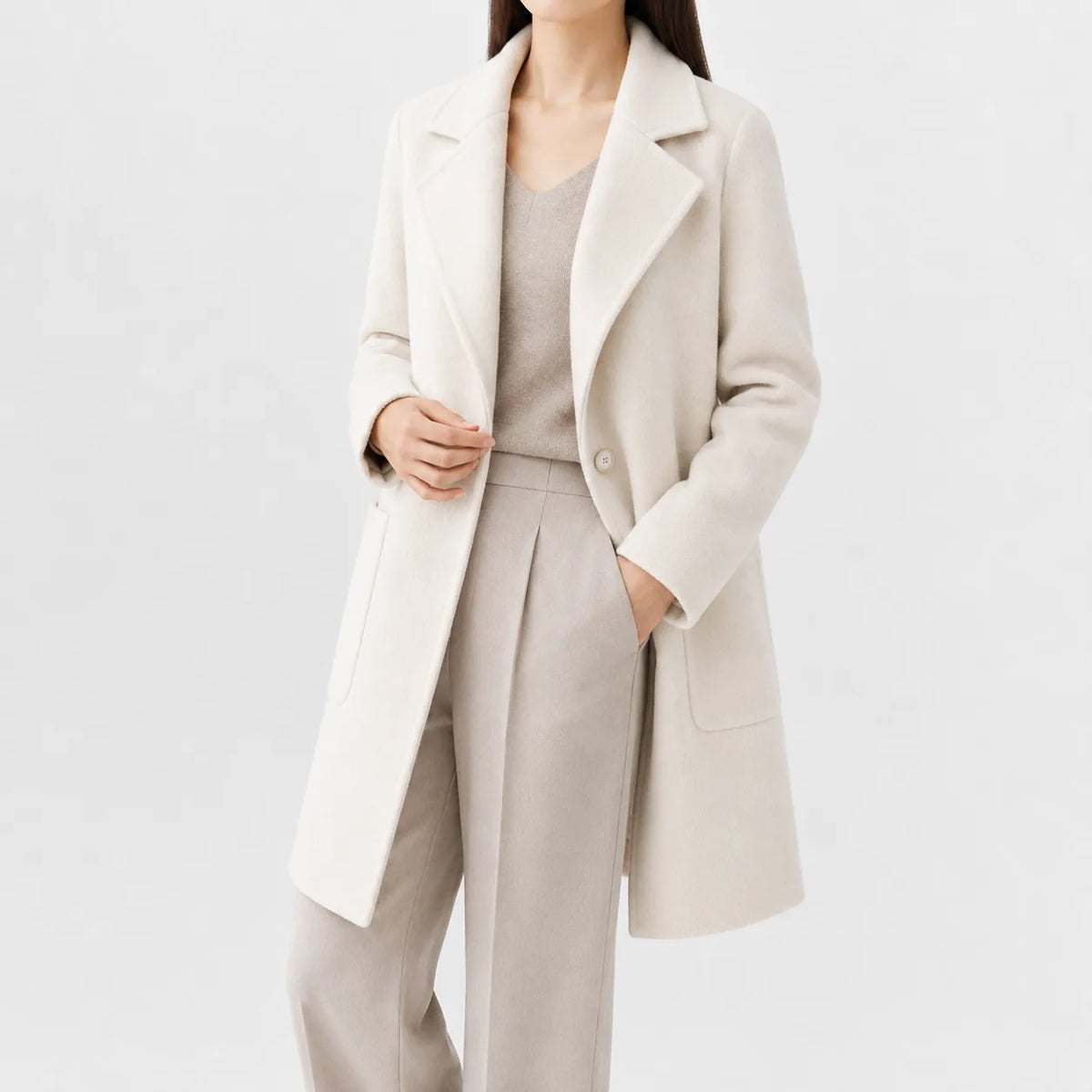 Trenchcoat met notched lapel