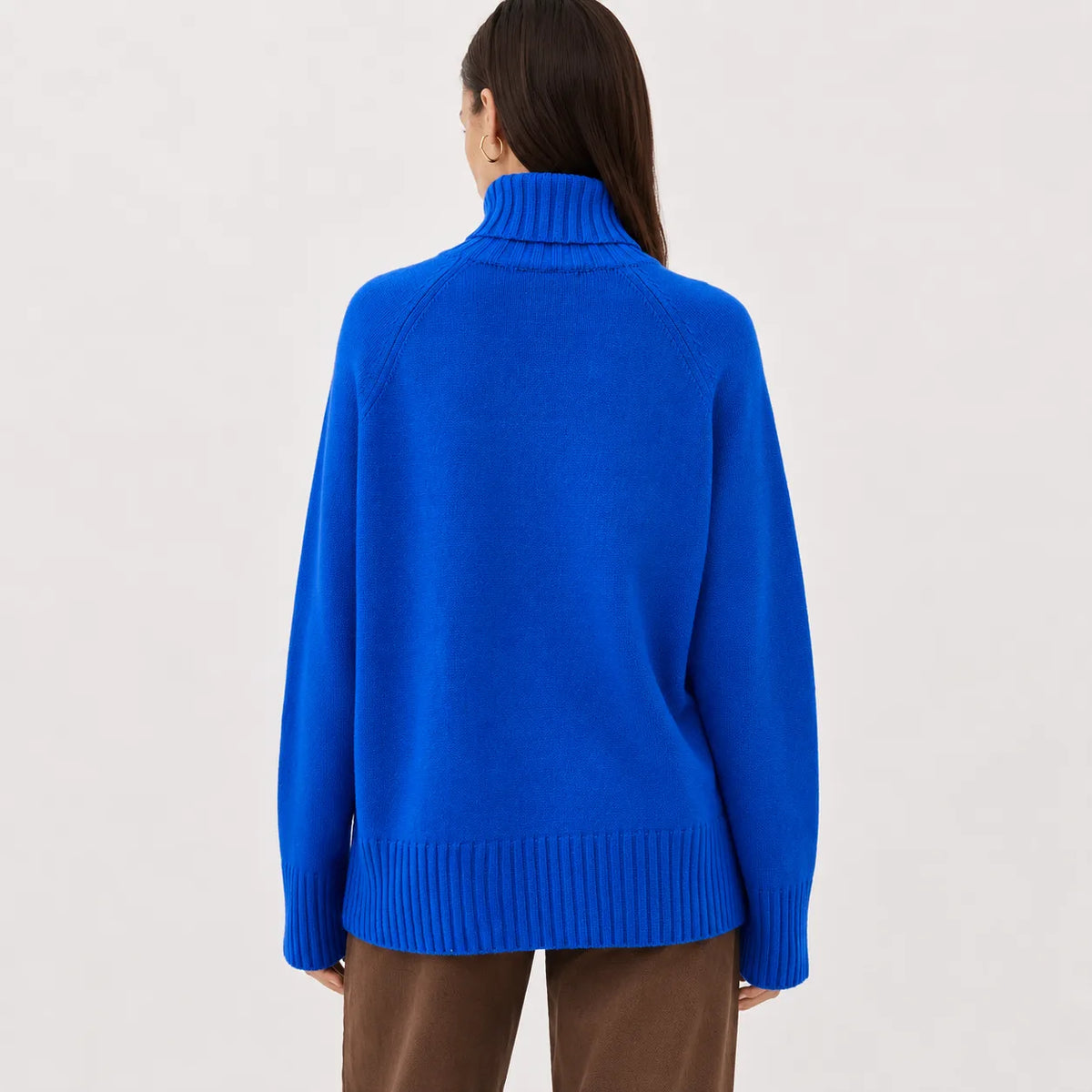 Oversized turtleneck jumper