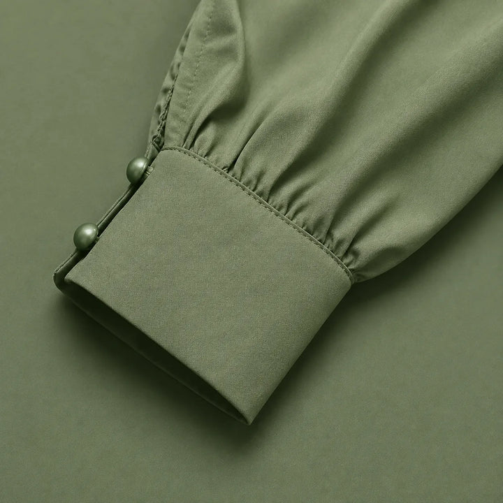 Lange jurk met hoge taille