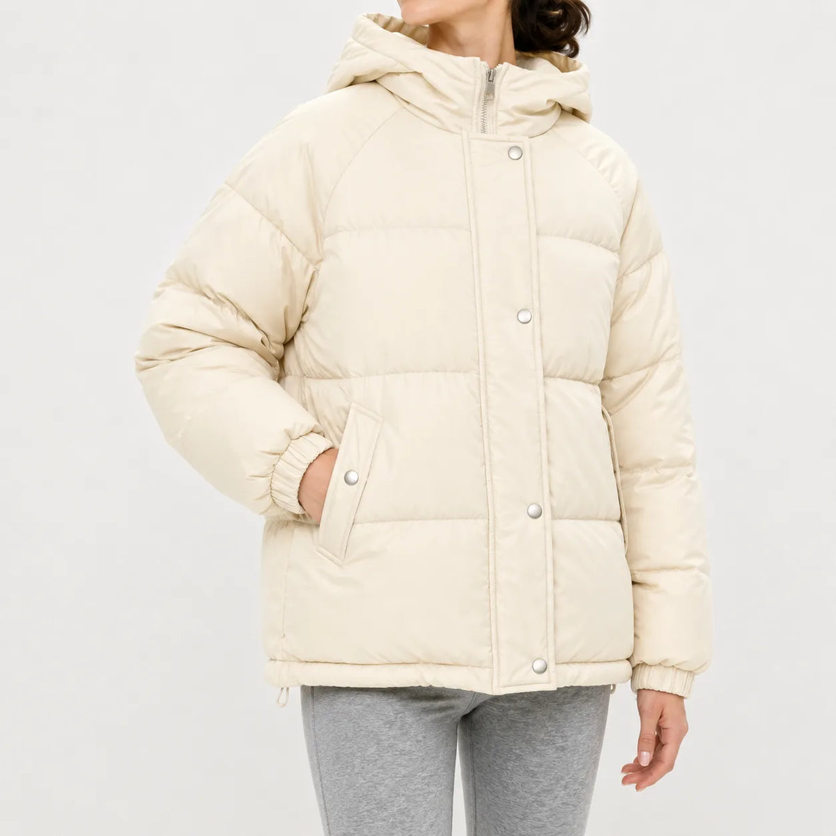 Hooded puffer jacket