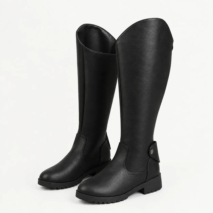 Knee-high laarzen met blokhak