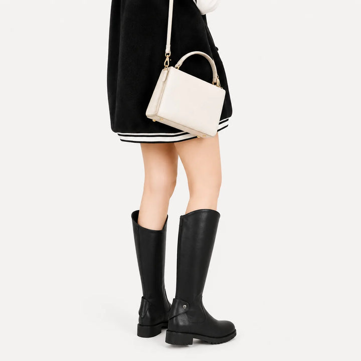 Knee-high laarzen met blokhak
