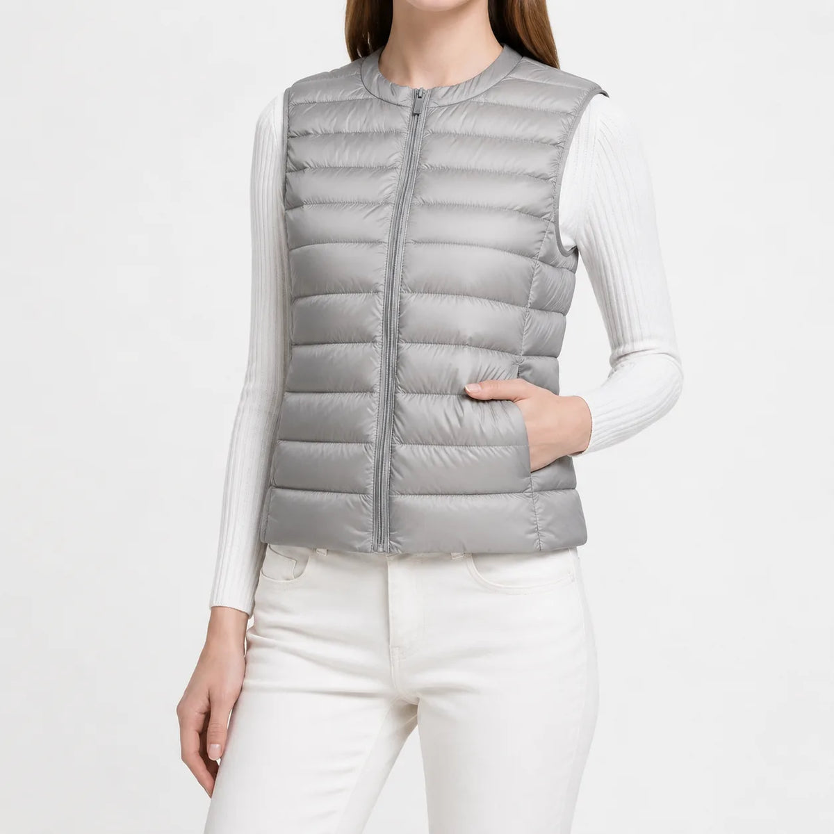 Lichtgewicht quilted gilet