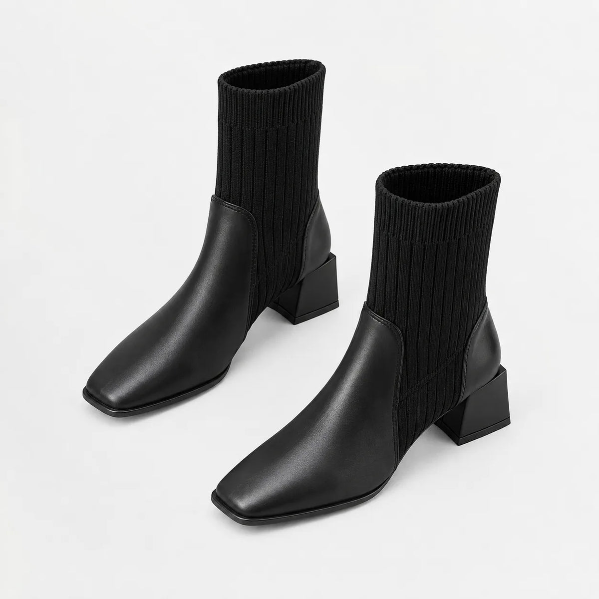 Chelsea boots met blokhak
