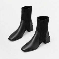 Chelsea boots met blokhak