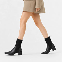 Chelsea boots met blokhak