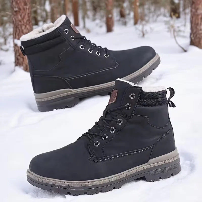 Veterschoenen boots met zijrits