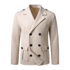 Trenchcoat met dubbele knopen