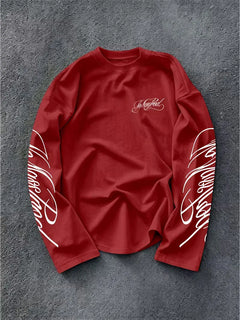 Longsleeve met geprinte tekst