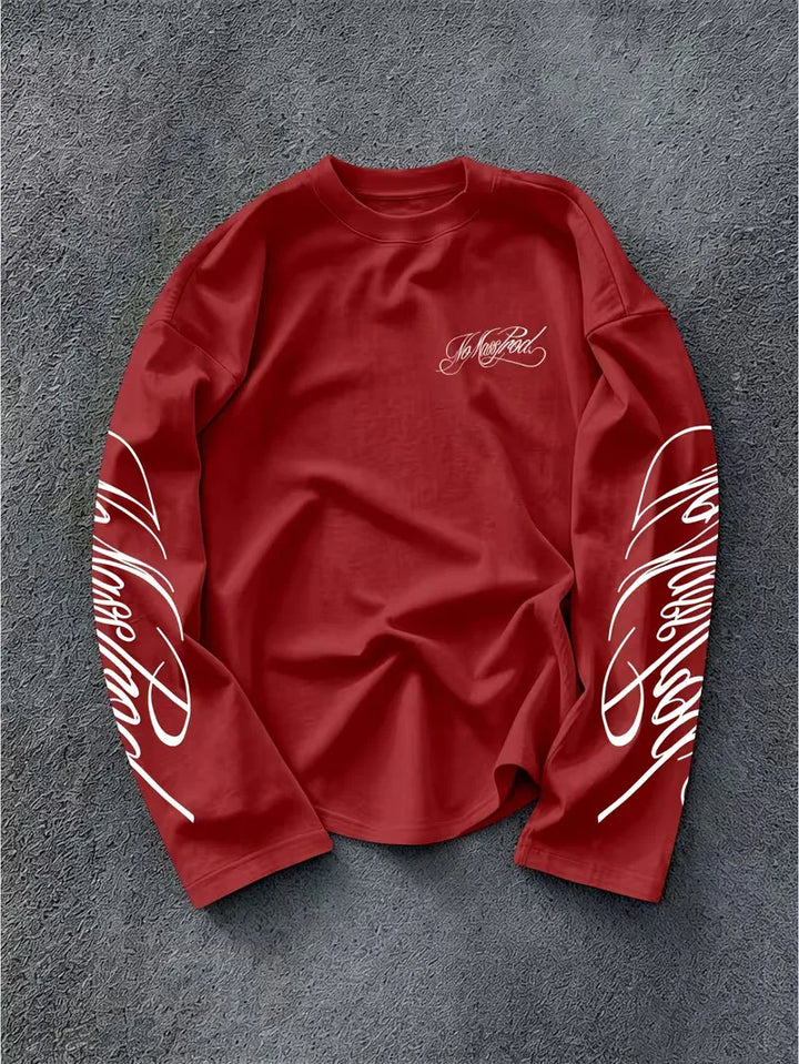 Longsleeve met geprinte tekst