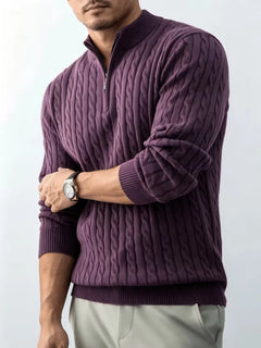 Kabeltrui met half-zip
