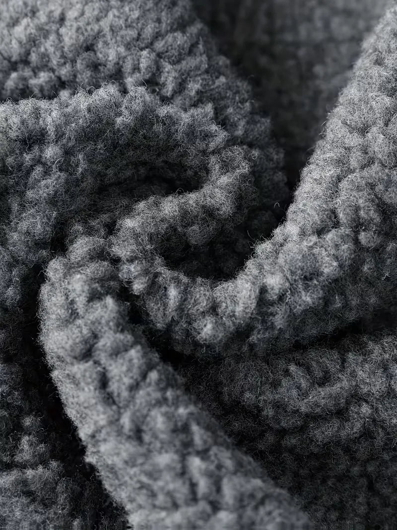 Puffer jacket met plush lining