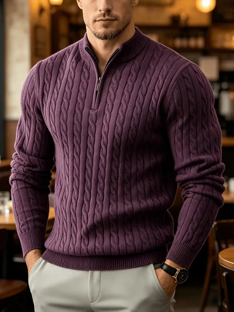 Kabeltrui met half-zip