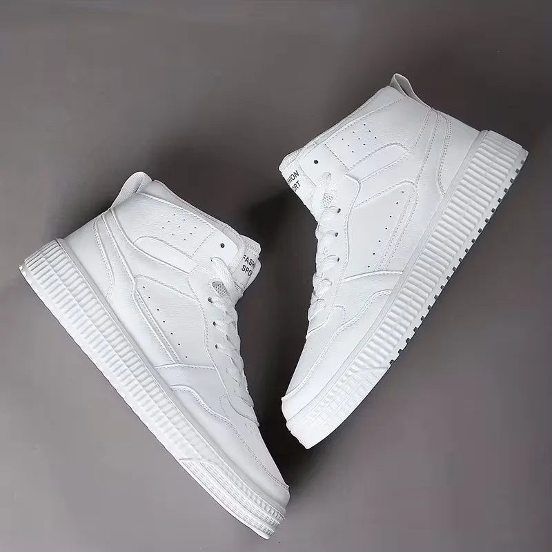 Hoge sneakers met perforaties