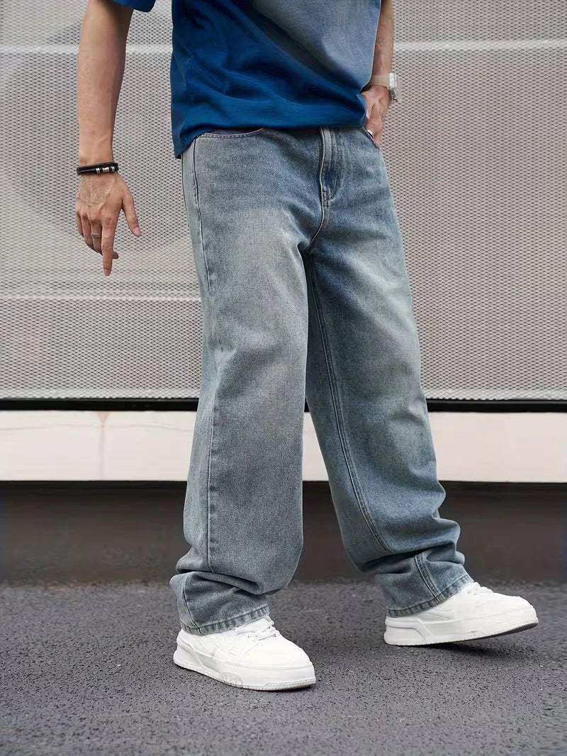 Loose fit jeans met vijf-pocket design