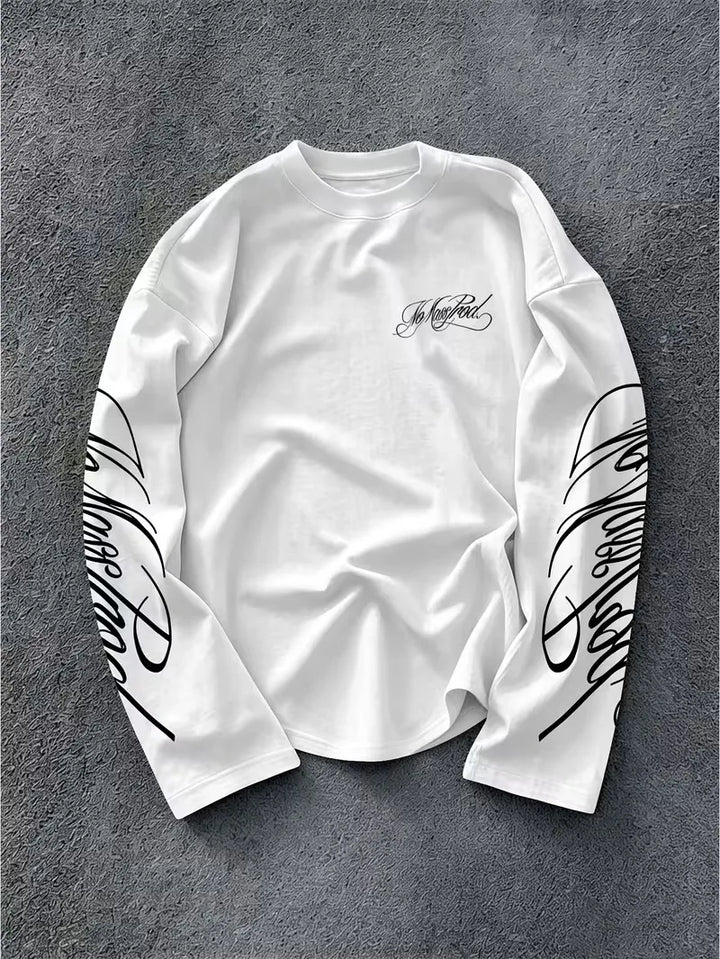 Longsleeve met geprinte tekst